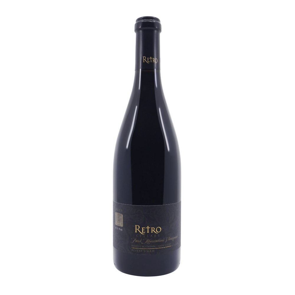 2015 Retro Cellars Petite Sirah Park Muscatine Vineyard Howell Mountain Napa Valley California USA 750mL