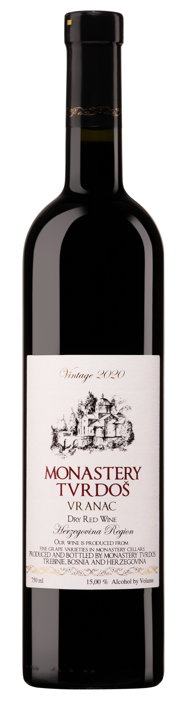 2020 Monastery Tvrdos Vranac Trebinje Bosnia & Herzegovina 750mL