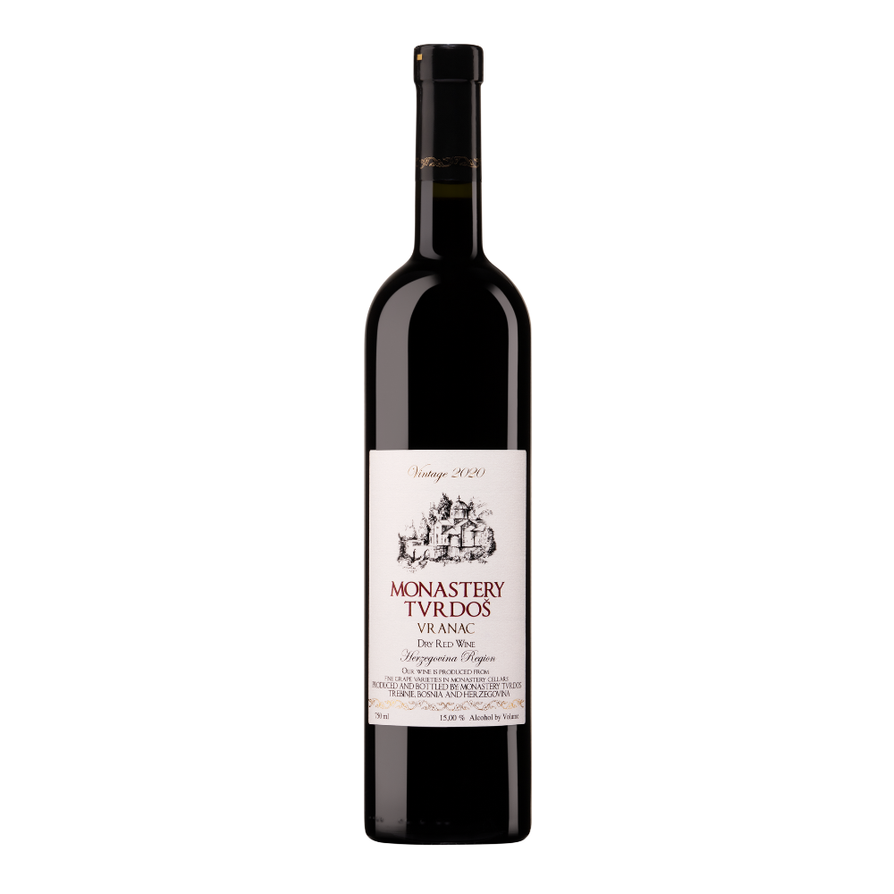 2020 Monastery Tvrdos Vranac Trebinje Bosnia & Herzegovina 750mL